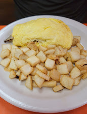 Goody Goody's famous fluffy vegetable omelet